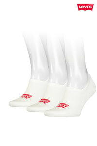 Cortefiel Pack of 3 pairs of unisex no-show socks with batwing logo White