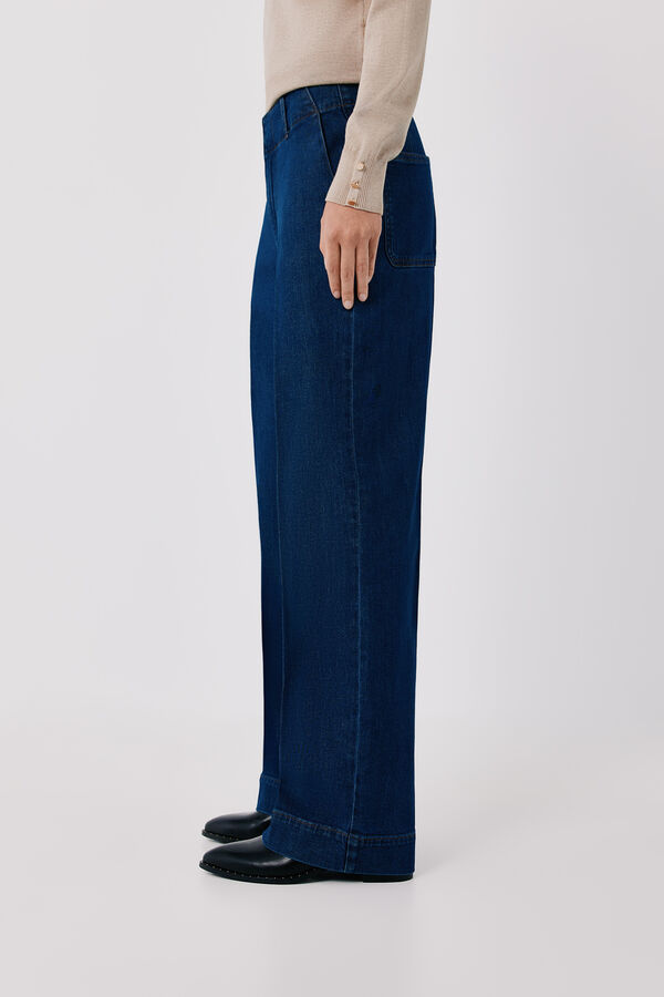 Cortefiel Straight formal jeans Blue