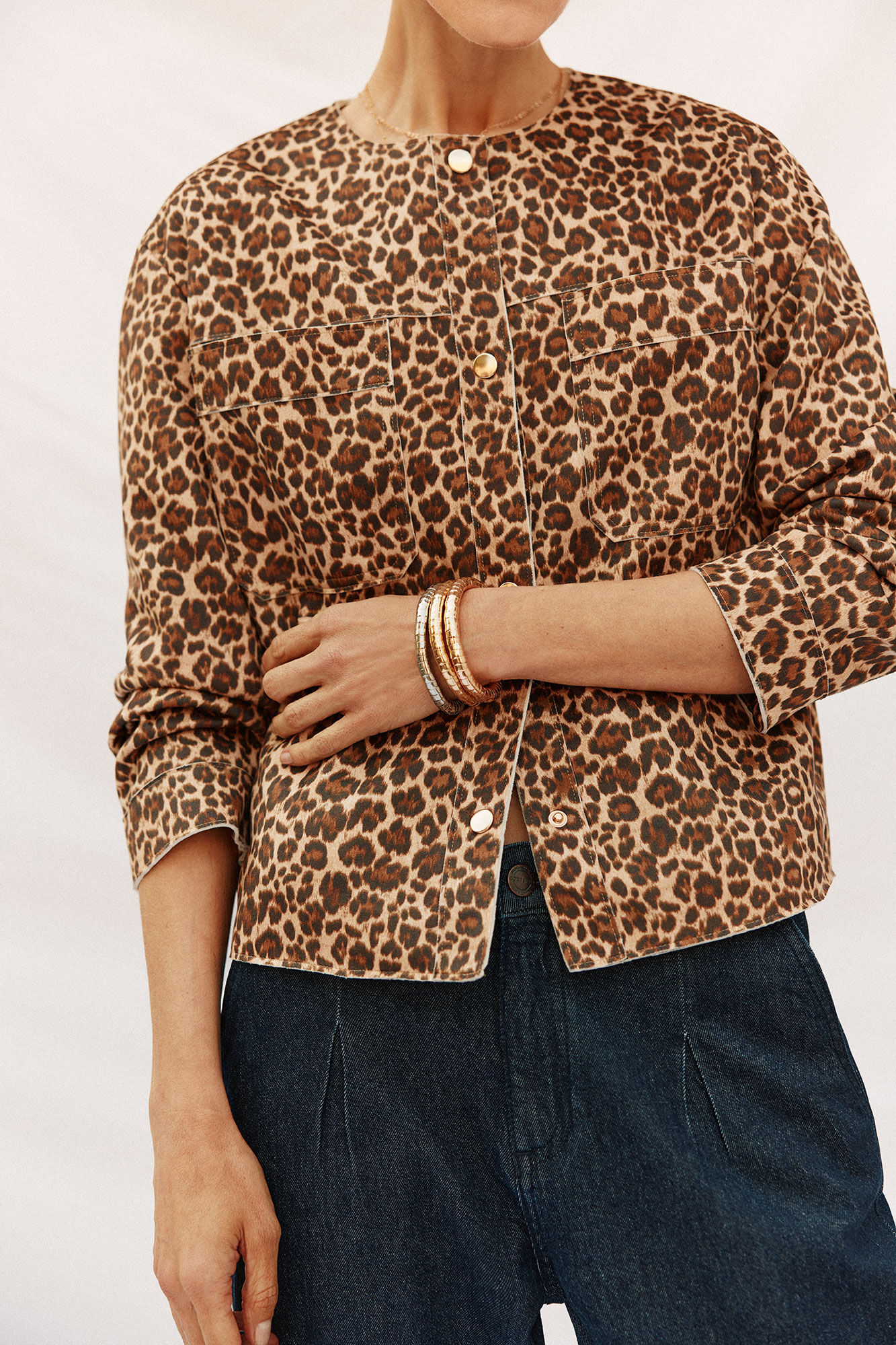 Cortefiel Faux leather jacket