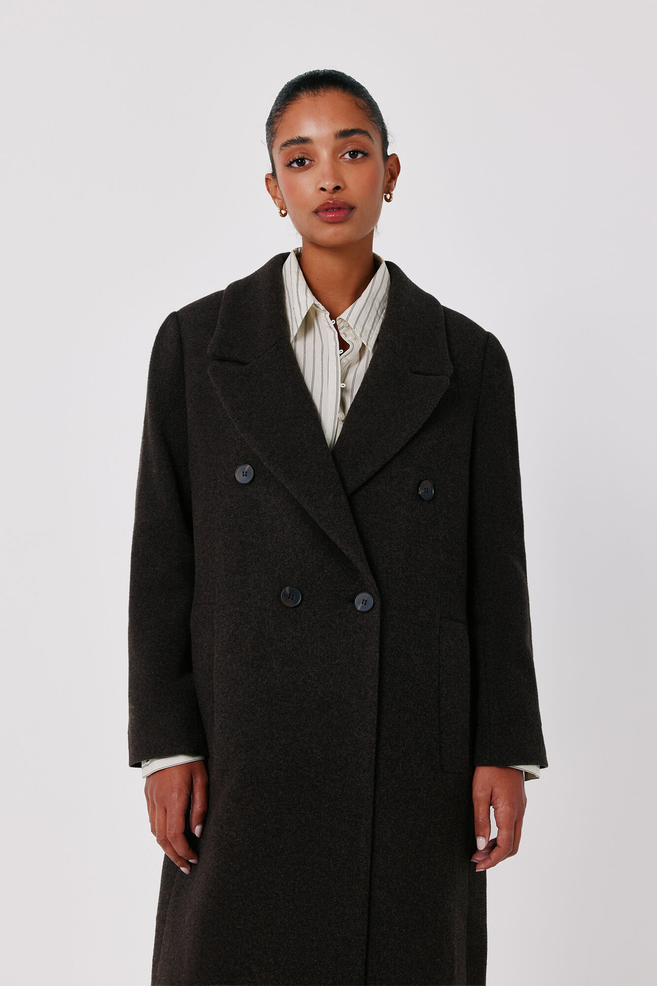 Cortefiel Italian fabric long coat