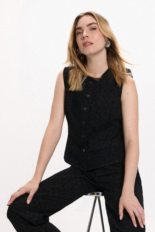 Vila Cal&ccedil;a cal&ccedil;a com estampa animal Preto