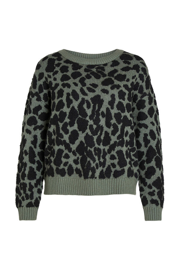 Vila Jersey animal print Verde
