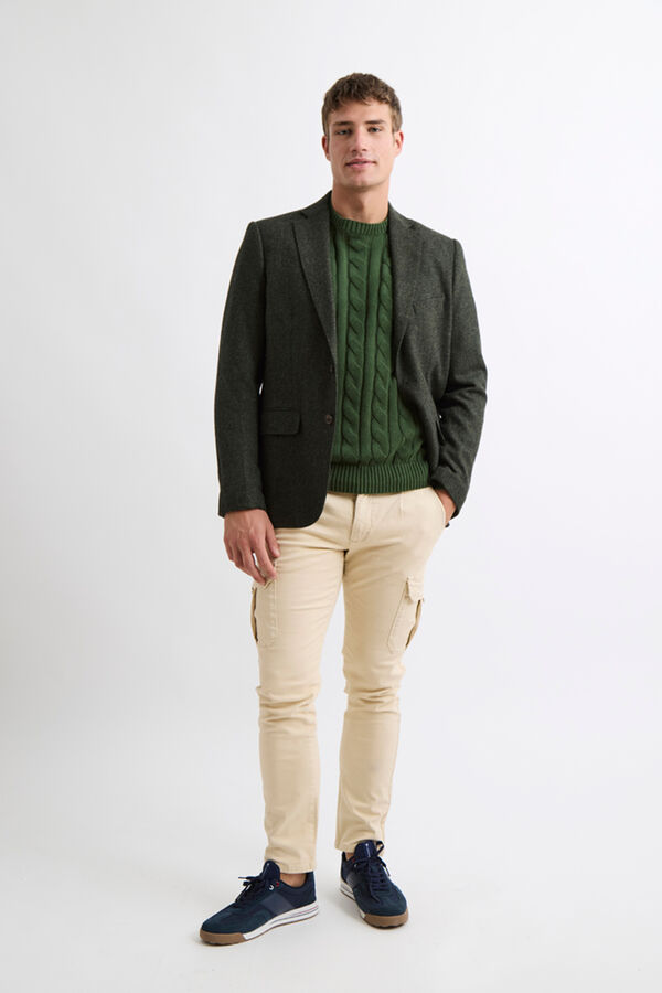 Williot Jaqueta de lã espiga Verde