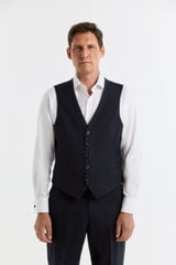 Cortefiel Navy plain faux gilet Navy