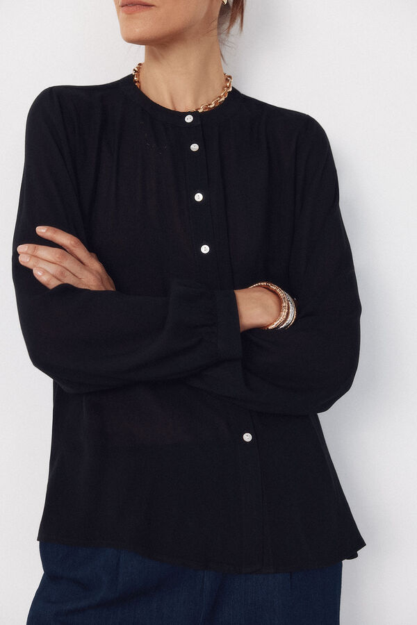 Cortefiel Round neck blouse Multicolour