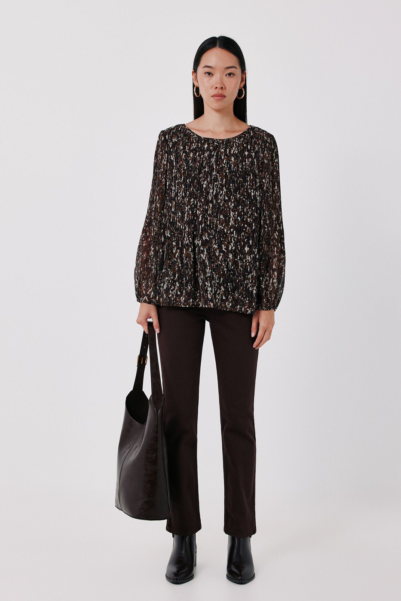 Cortefiel Blusa plissada