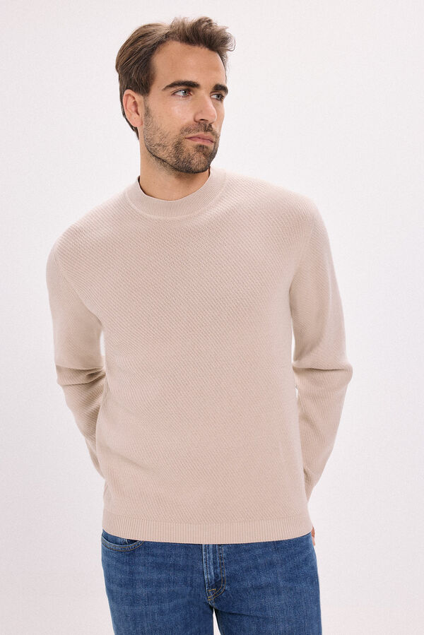 Jack & Jones Camisola de malha Tostado