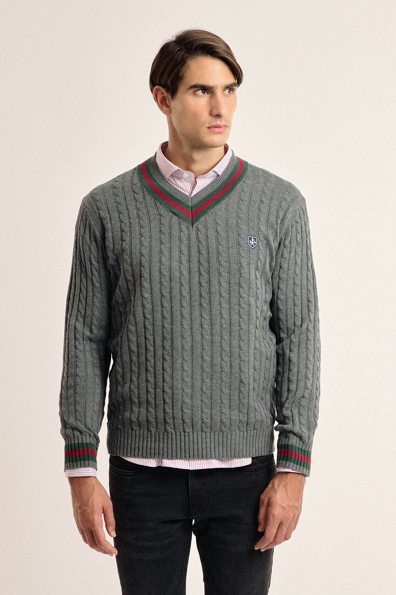 Sweater grey cross discount