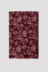 Cortefiel Floral scarf Printed red