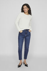 Vila Jersey de punto cuello redondo Blanco