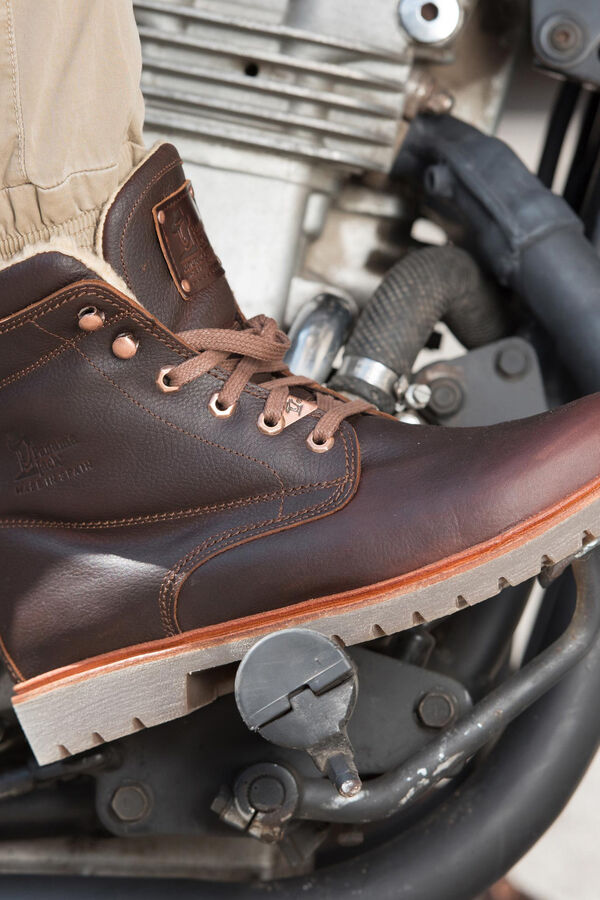 Cortefiel Men's nappa leather boots Dark brown