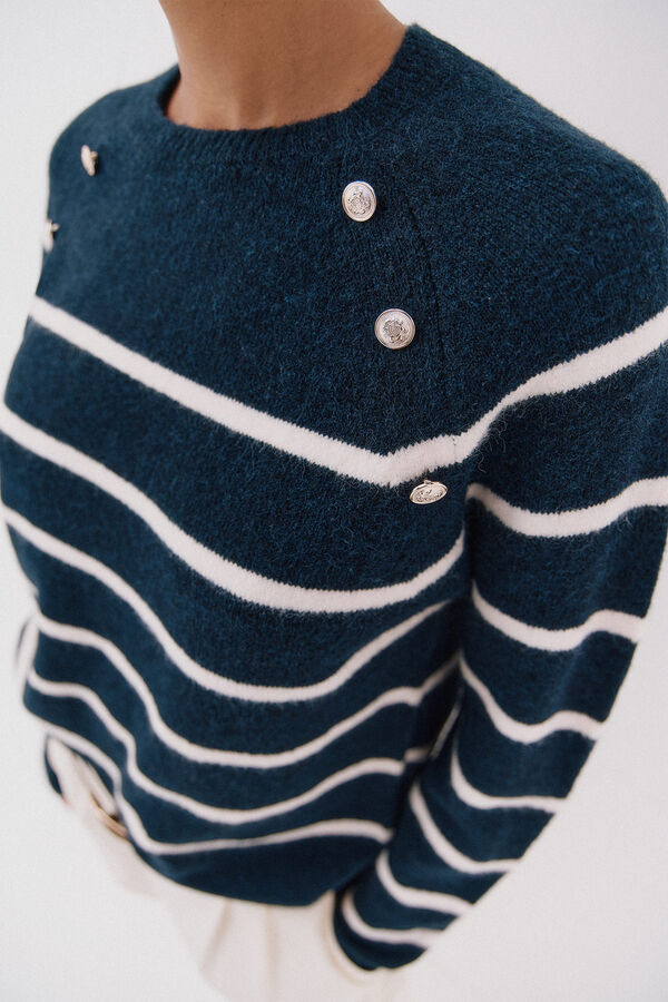 Cortefiel Soft feel jumper Navy