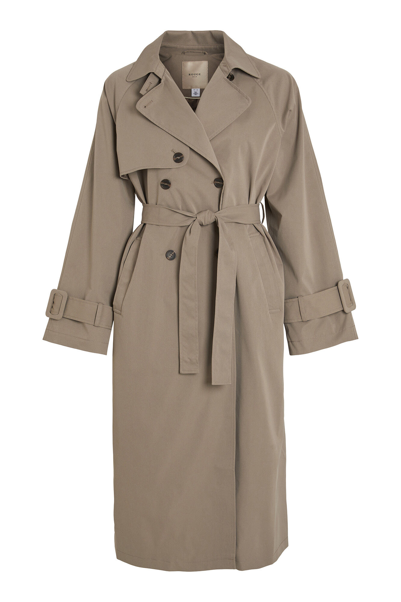 Vila vithree store long trenchcoat