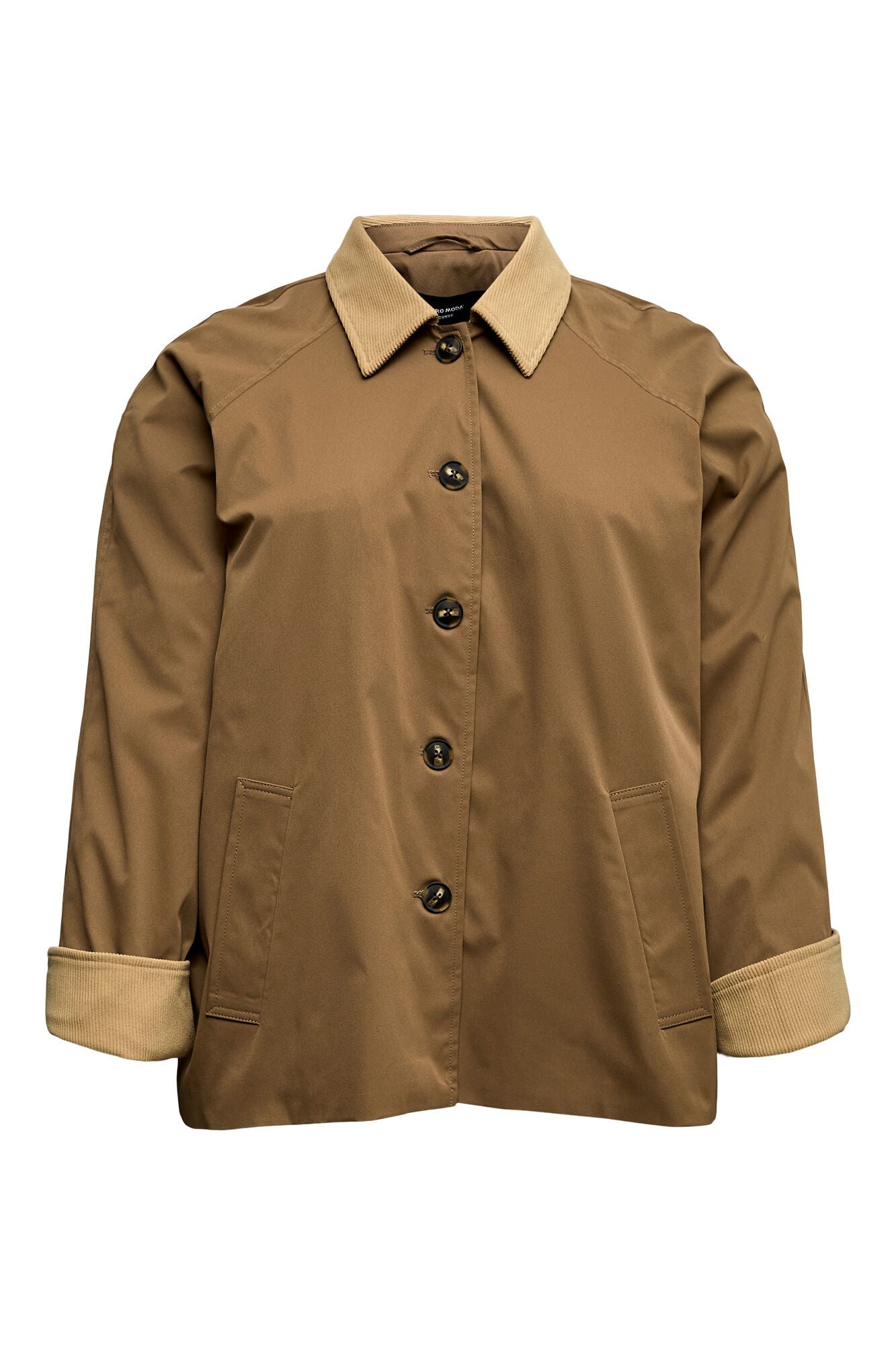 Vero Moda Curve Chaqueta cuello de contraste talla grande