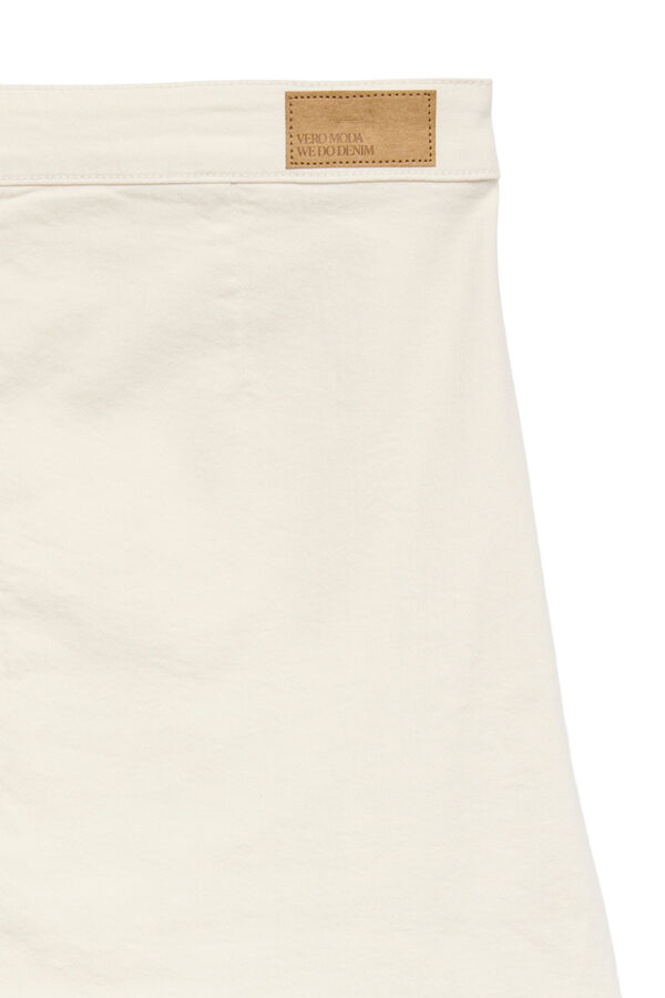 Vero Moda Denim short skirt White