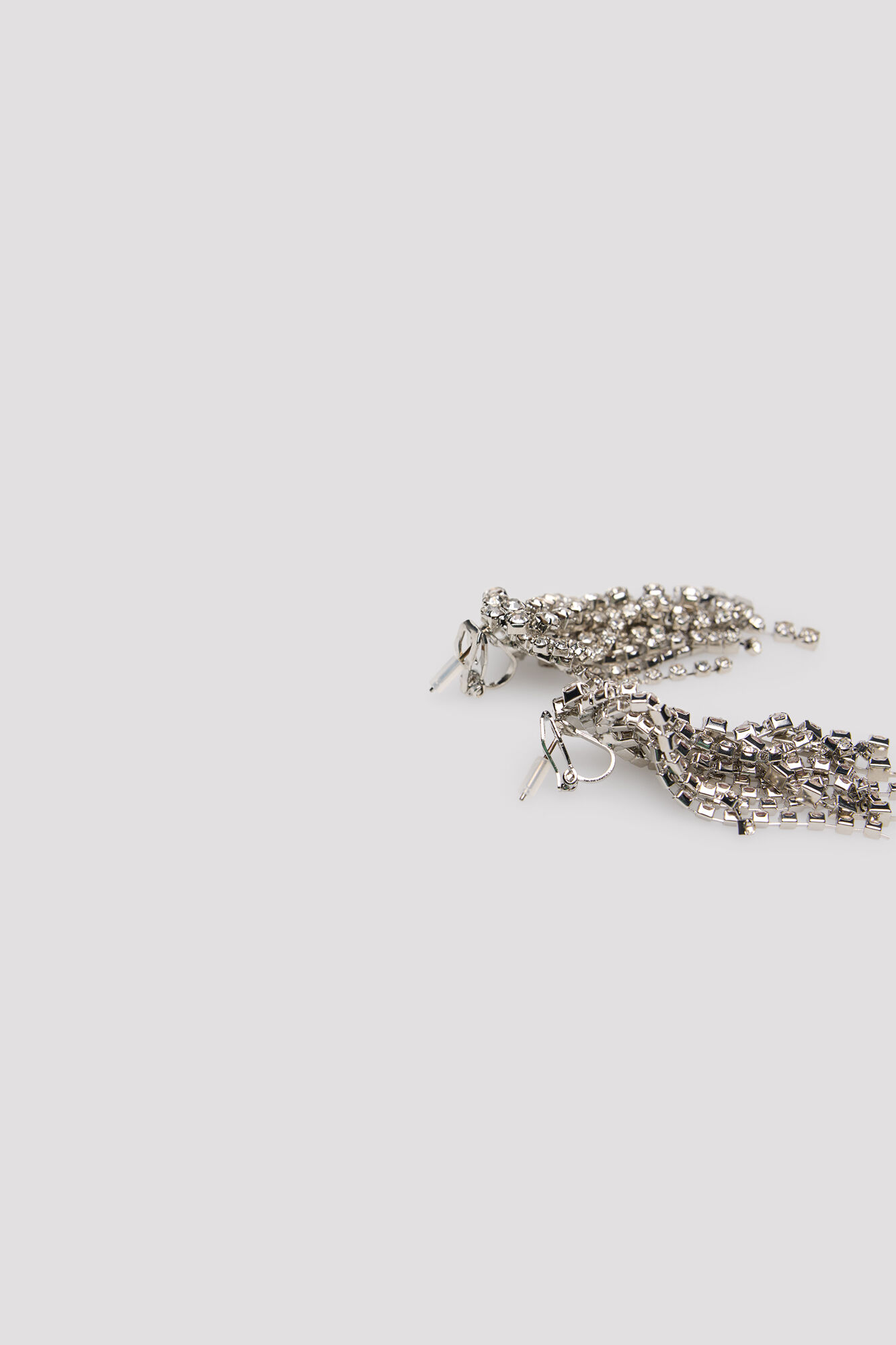 Cortefiel Crystal waterfall earrings