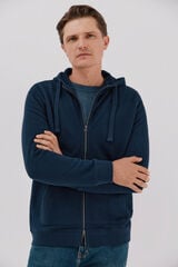 Cortefiel Hooded cardigan Navy
