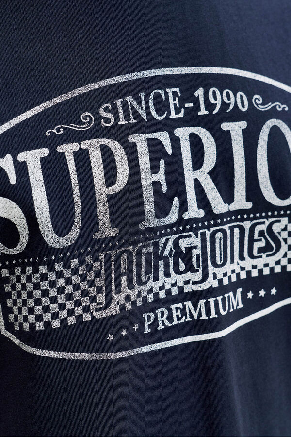 Jack & Jones T-shirt estampada à frente Azul