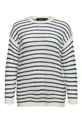 Vero Moda Curve Camisola de malha fina vazada tamanho grande Tostado