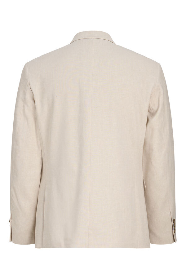 Jack & Jones Linen slim fit blazer Beige