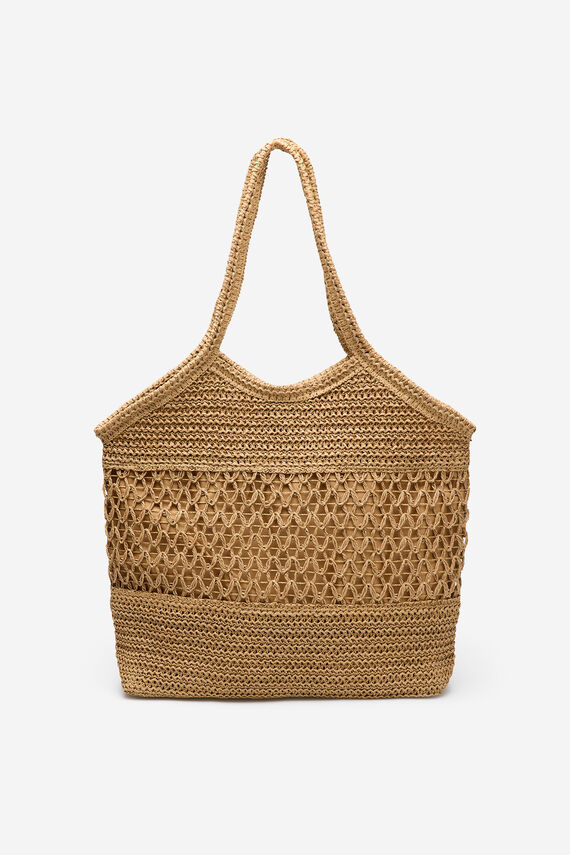 Bolso tipo tope estampado espiagas