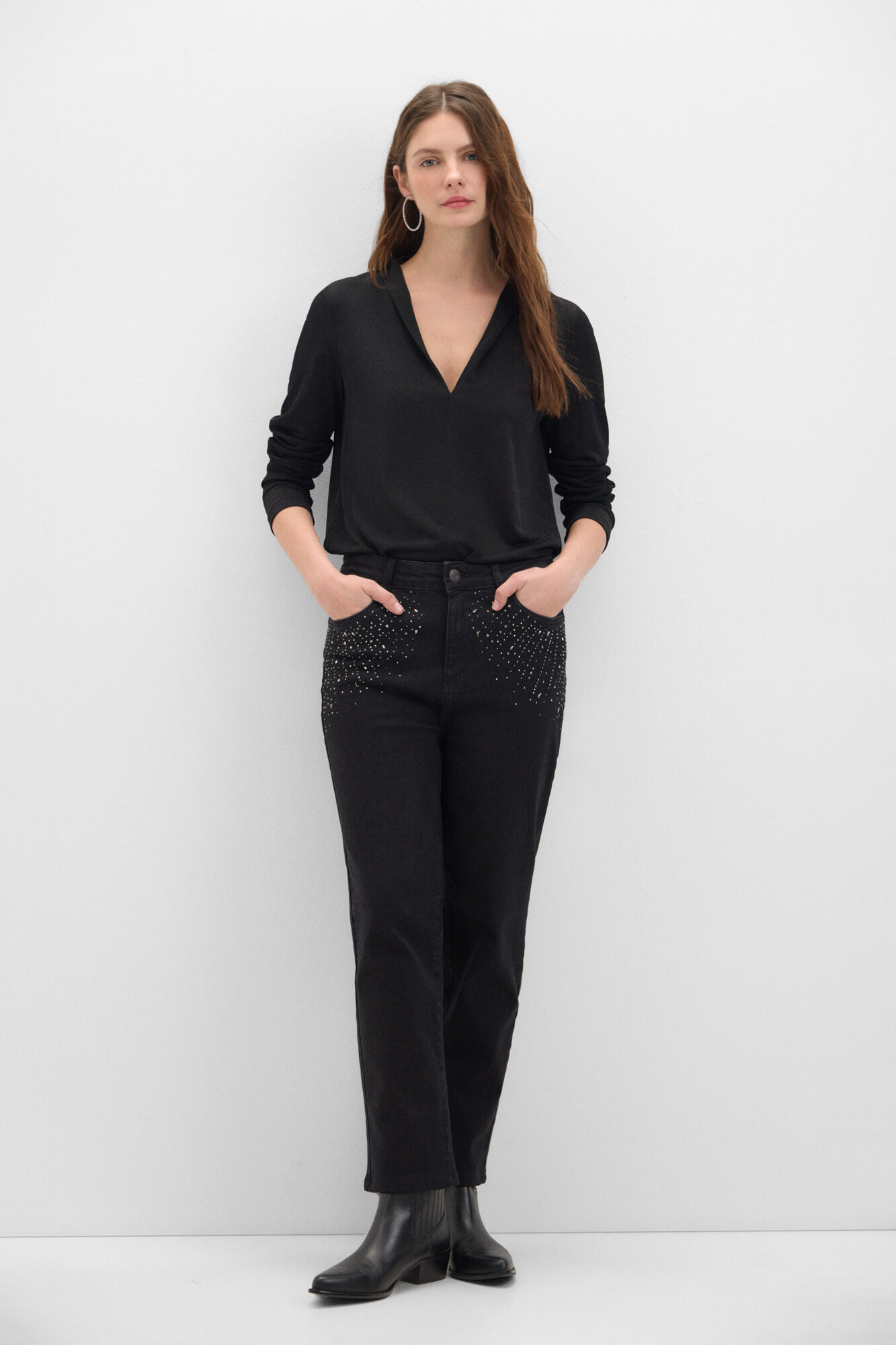Cortefiel Mom Jewellery Trousers