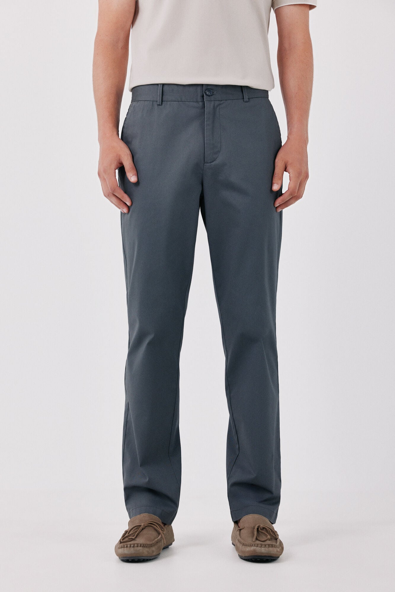 Cortefiel Print regular chinos