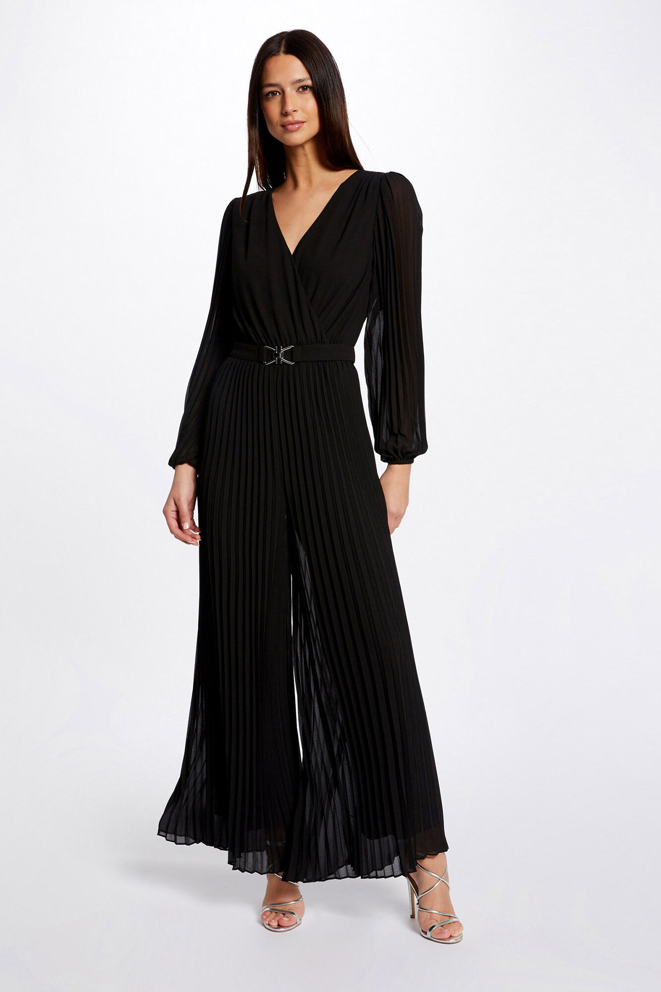 Mono largo sales negro mujer