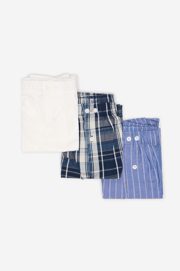 Cortefiel 3-pack woven boxers White