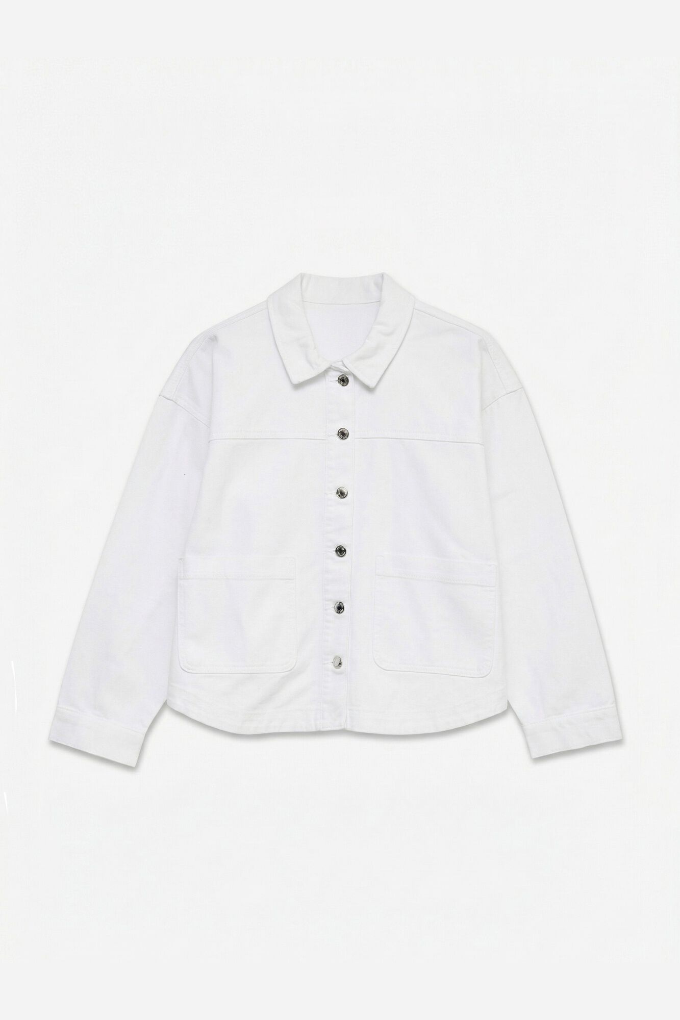 Vero Moda Blus&atilde;o de mulher em denim corte reto