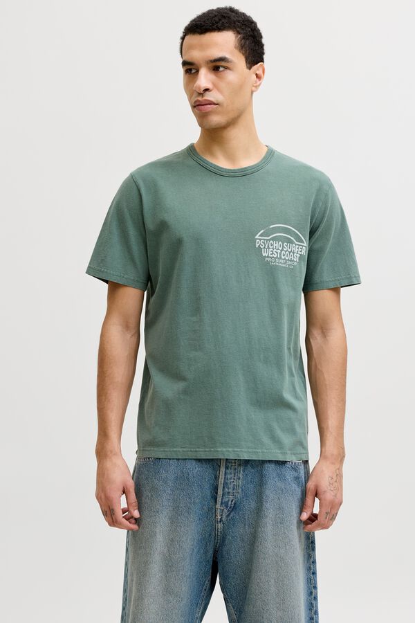 Jack & Jones T-shirt estampada logo Verde