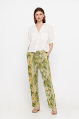 Cortefiel Flowing printed trousers Multicolour