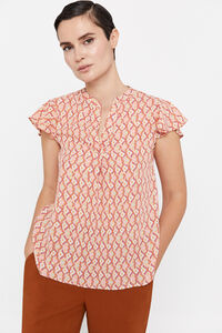 Cortefiel Flounced sleeves blouse Multicolour
