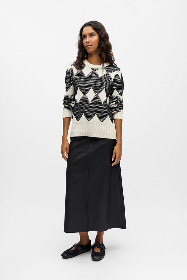 Object Camisola de malha estampado Branco