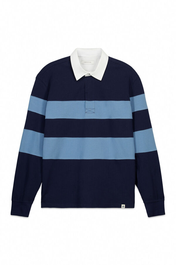 Cortefiel Rugby shirt  Navy