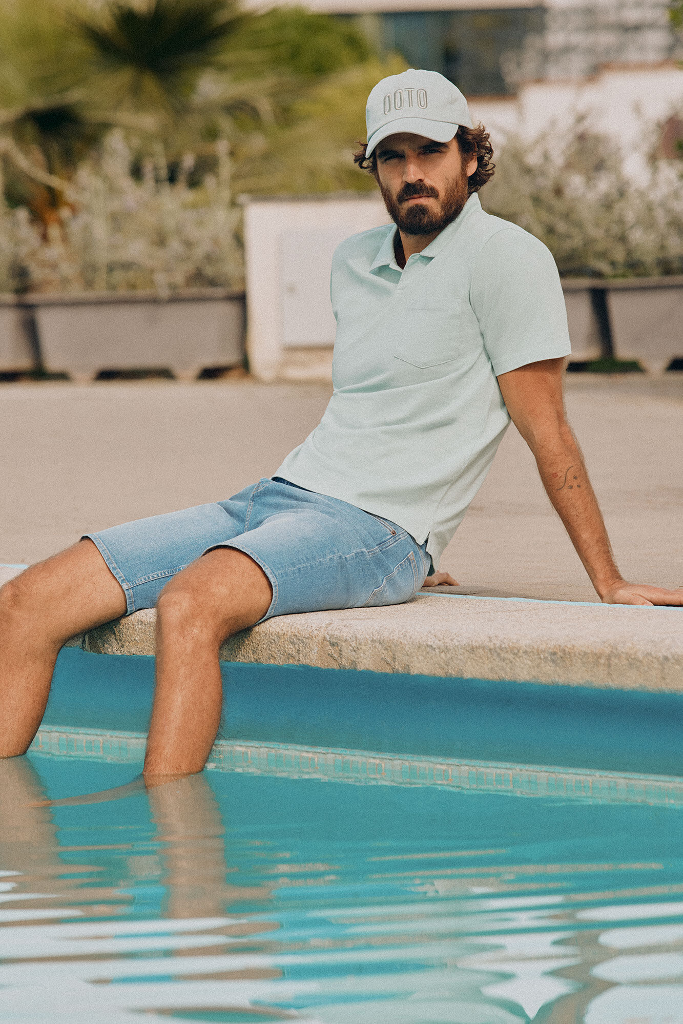 Polo pique lavado con bolsillo Polos de hombre Cortefiel