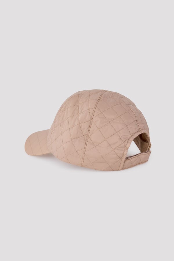 Cortefiel Puffer beanie Beige