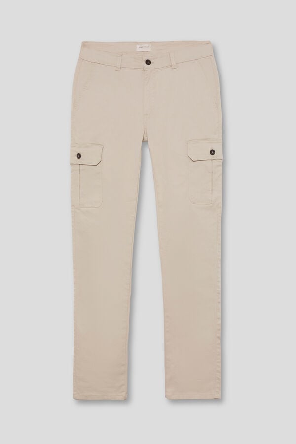 Street Monkey Cal&ccedil;as cargo para homem Tostado