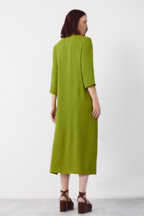 Cortefiel Tunic dress Green