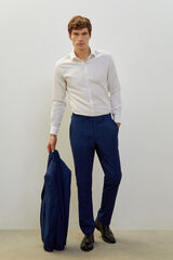 Cortefiel Serie XXI checked trousers Blue