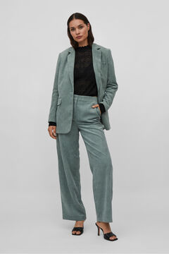 Cortefiel Women's oversize blazer with buttons Green