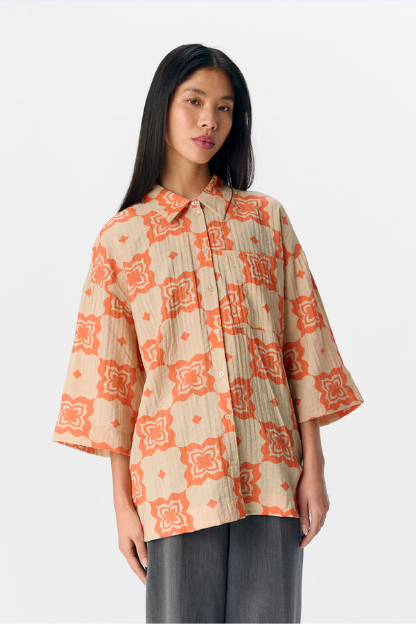 Object Printed short sleeve shirt Grey