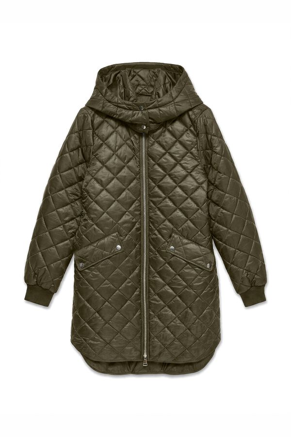 Vero Moda Long puffer coat Dark green