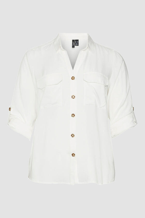 Cortefiel Plus size shirt White