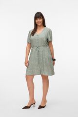 Vero Moda Curve Vestido curto gola em bico Verde