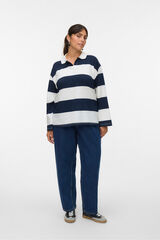 Vero Moda Curve Polo de manga comprida Curve  Azul