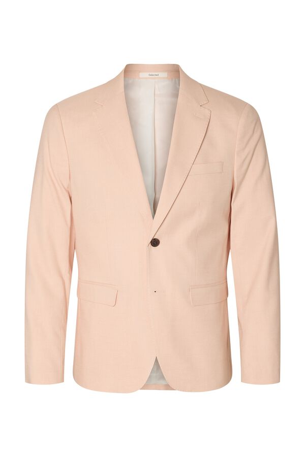 Selected Casaco de viscose com aba Subiu