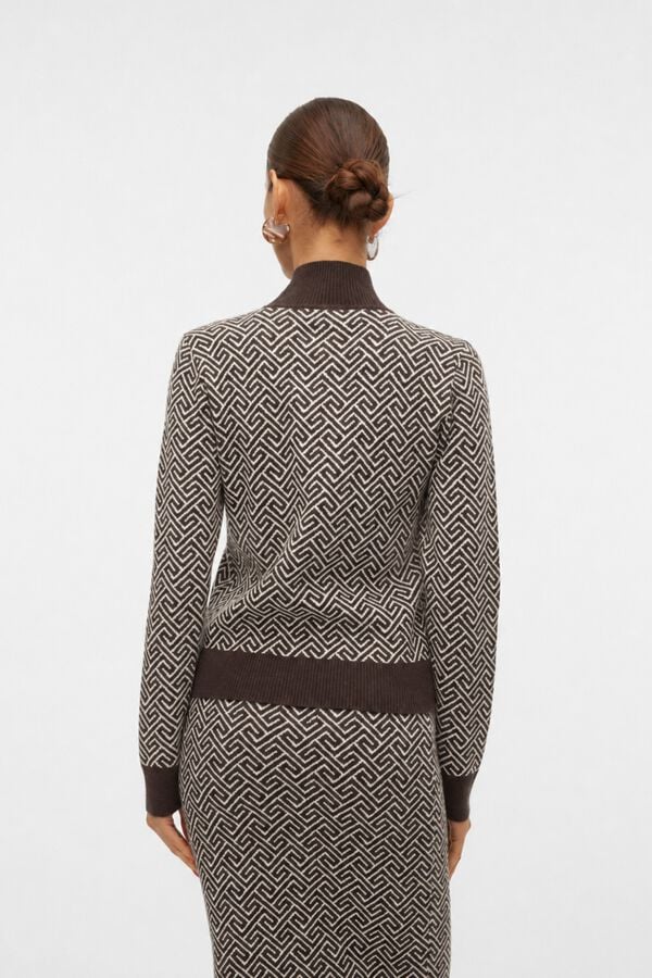 Vero Moda Camisola de gola alta Castanho