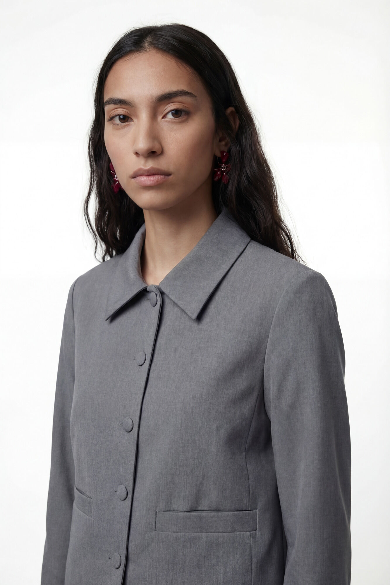 Vero Moda Chaqueta estilo blazer con botones forrados