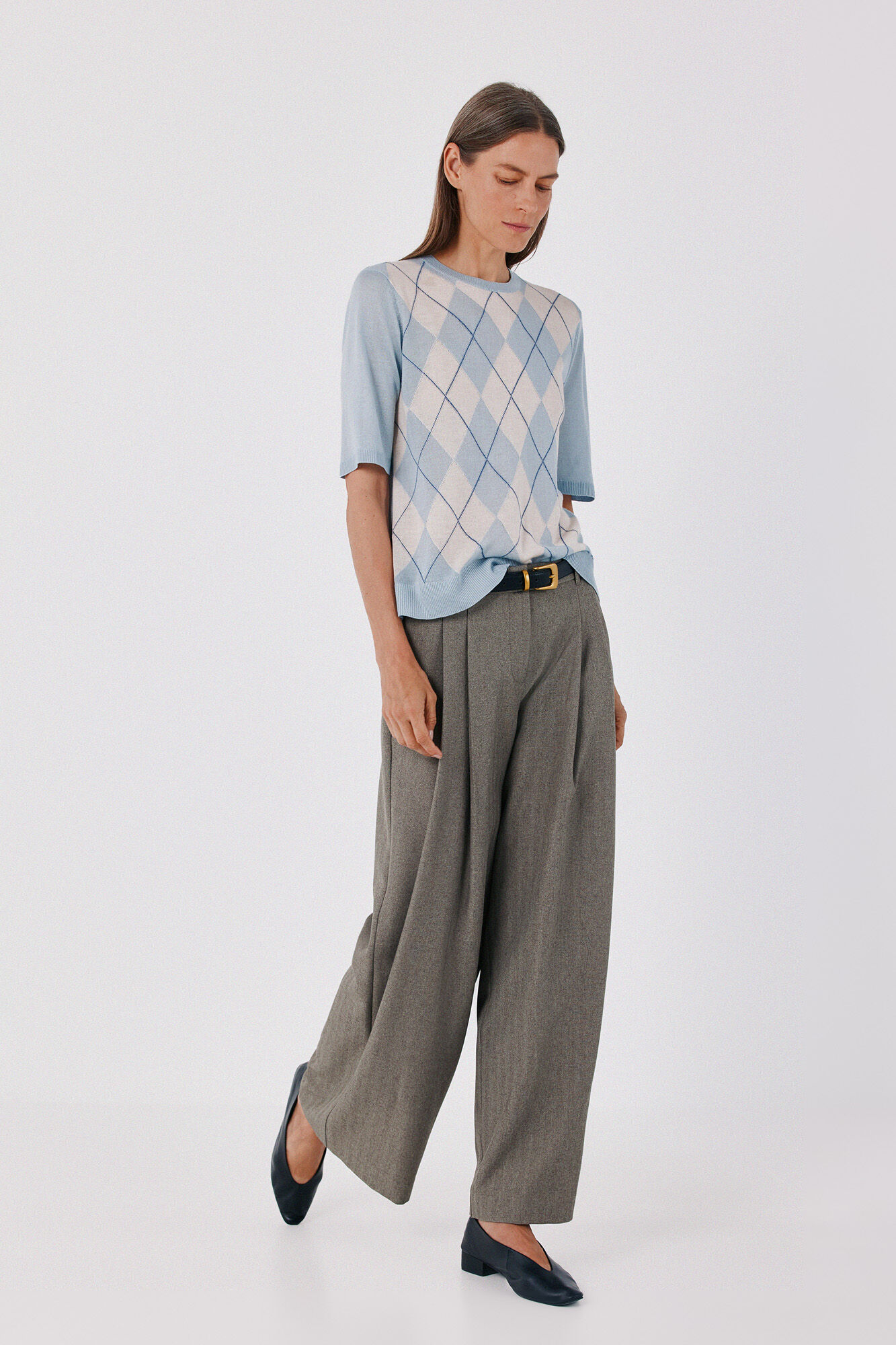 Cortefiel Diamond knit jumper